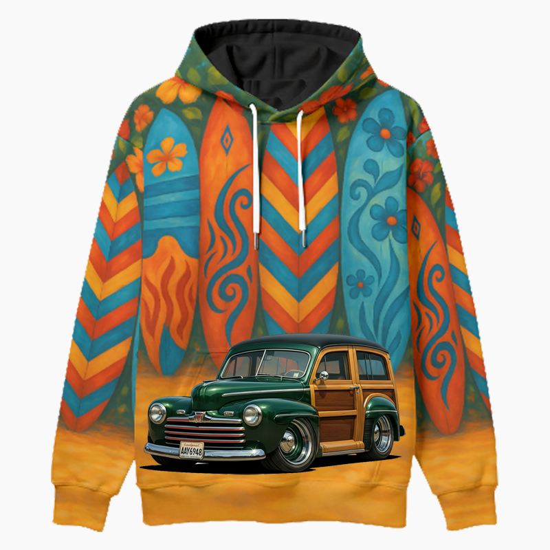AAY6948 (WA) Woodie Hoodie - Surfboard