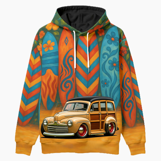 AKA6146 (AZ) Woodie Hoodie - Surfboard