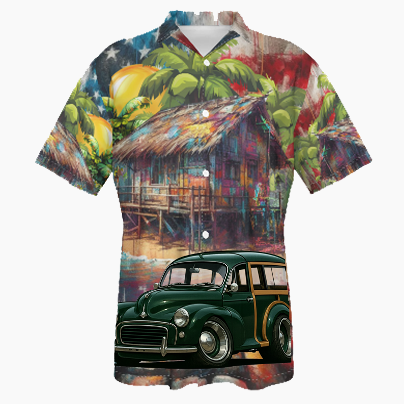 AMS01 (CA) Hawaiian Shirt - Patriotic