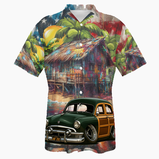 AWF200 (CA) Hawaiian Shirt - Patriotic