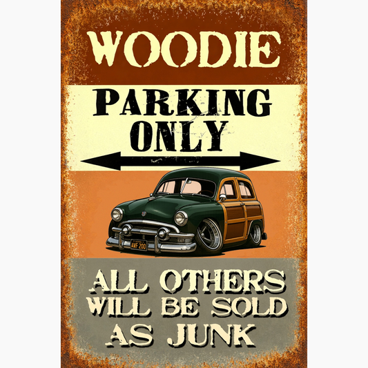 AWF200 (CA) Sign - Woodie Parking Only II