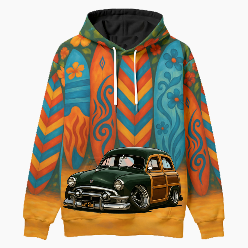 AWF200 (CA) Woodie Hoodie - Surfboard