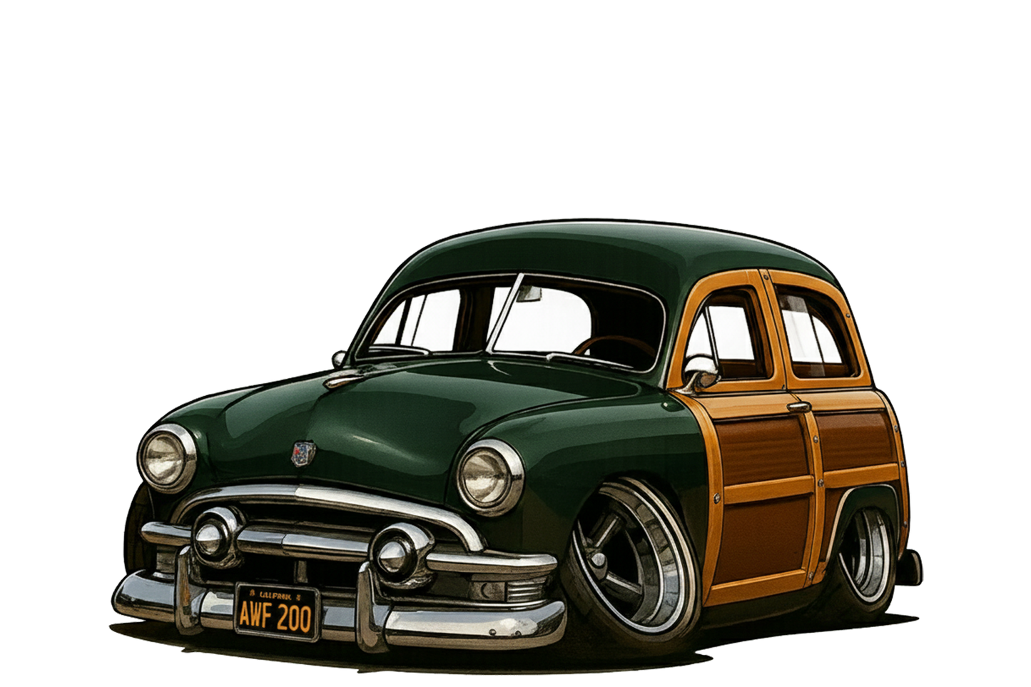 AWF200 (CA) Sign - Woodie Parking Only II