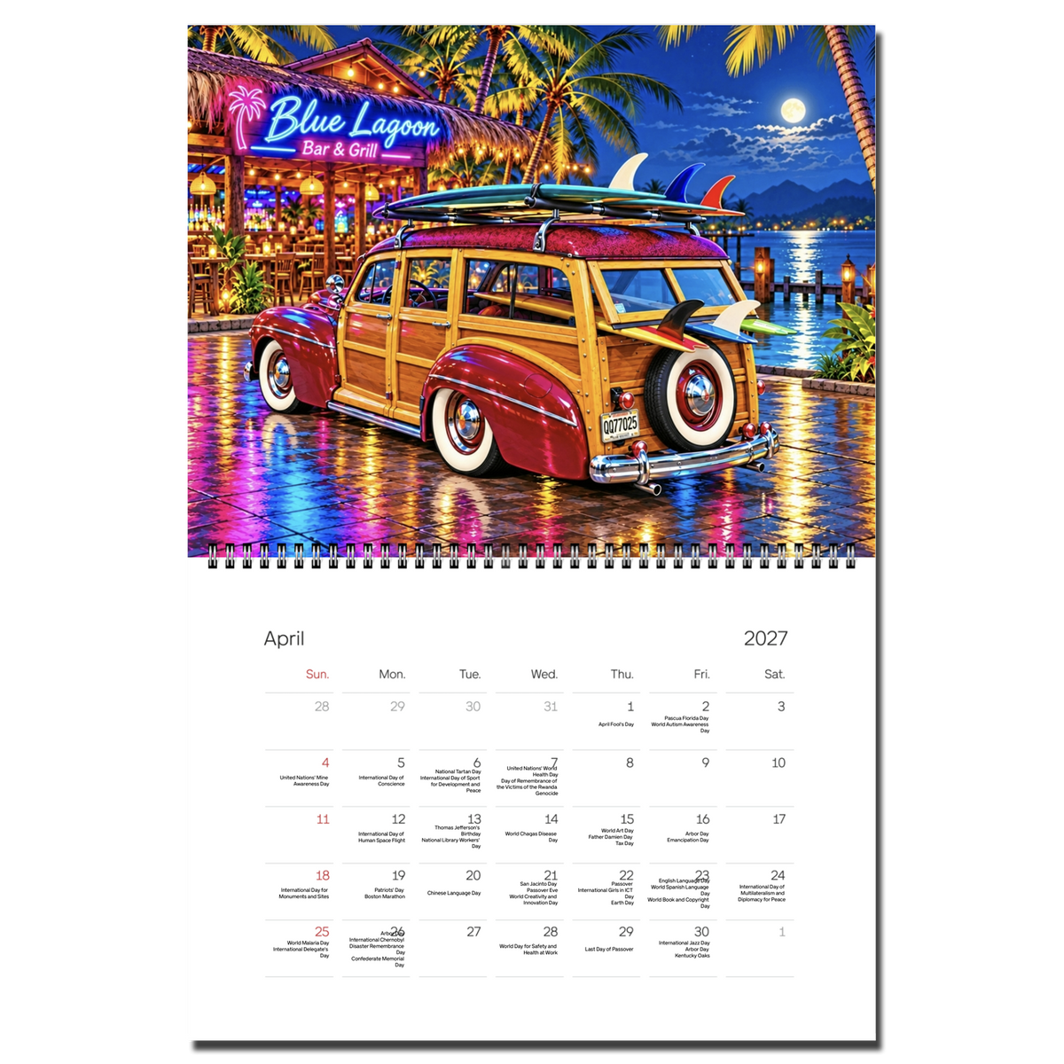 2027 Woodie Calendar