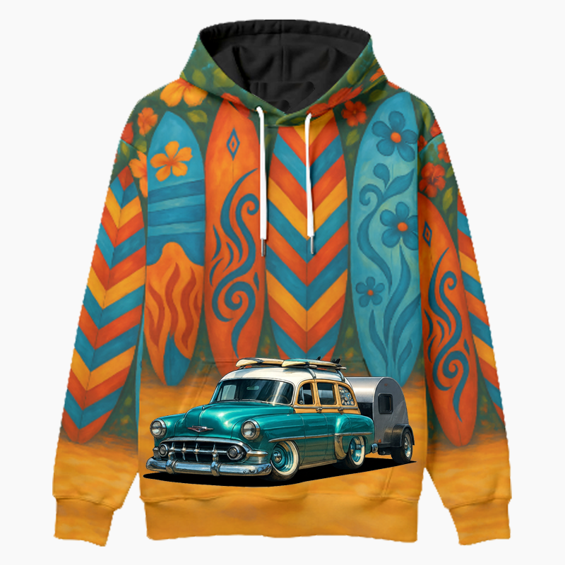 B31876 (CO) Woodie Hoodie - Surfboard