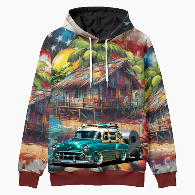 B31876 (CO) Woodie Hoodie - Patriotic