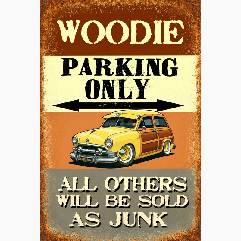 BEACHGY (CA) Sign - Woodie Parking Only II