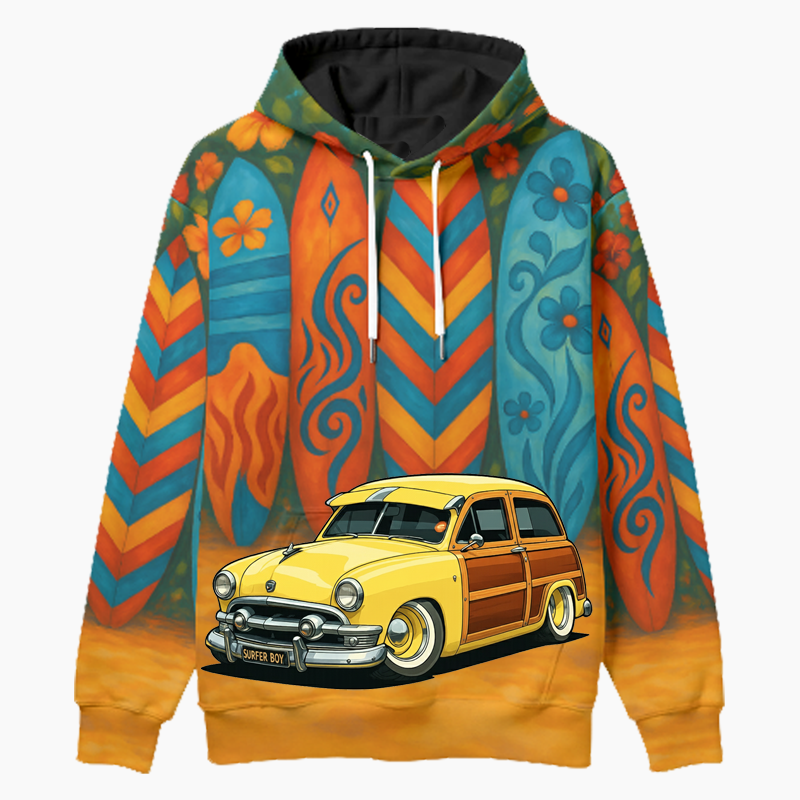 BEACHGY (CA) Woodie Hoodie - Surfboard