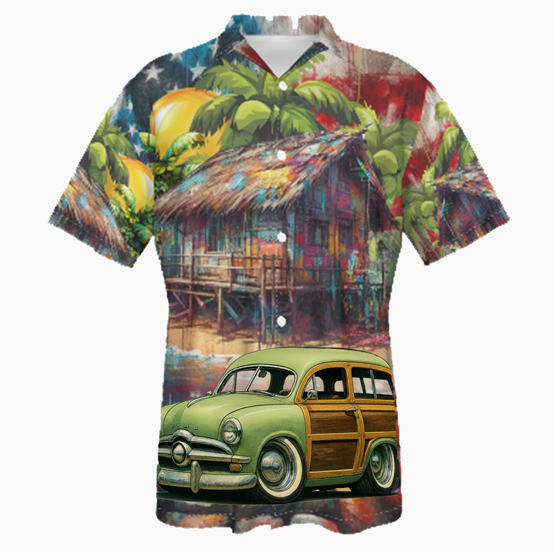 BEFORE (CA) Hawaiian Shirt - Patriotic