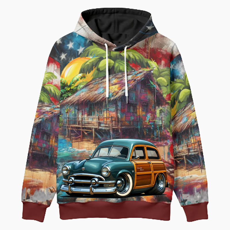 BHE7363 (AZ) Woodie Hoodie - Patriotic
