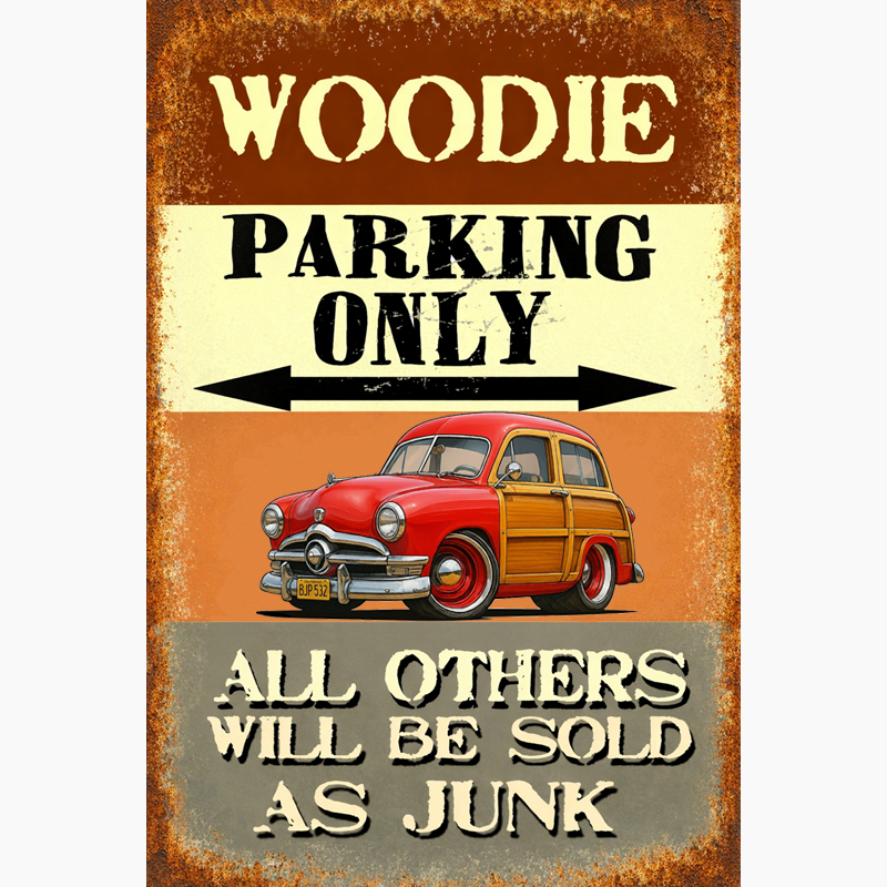 BJP532 (CA) Sign - Woodie Parking Only II