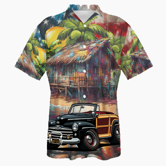 BPP575 (CA) Hawaiian Shirt - Patriotic