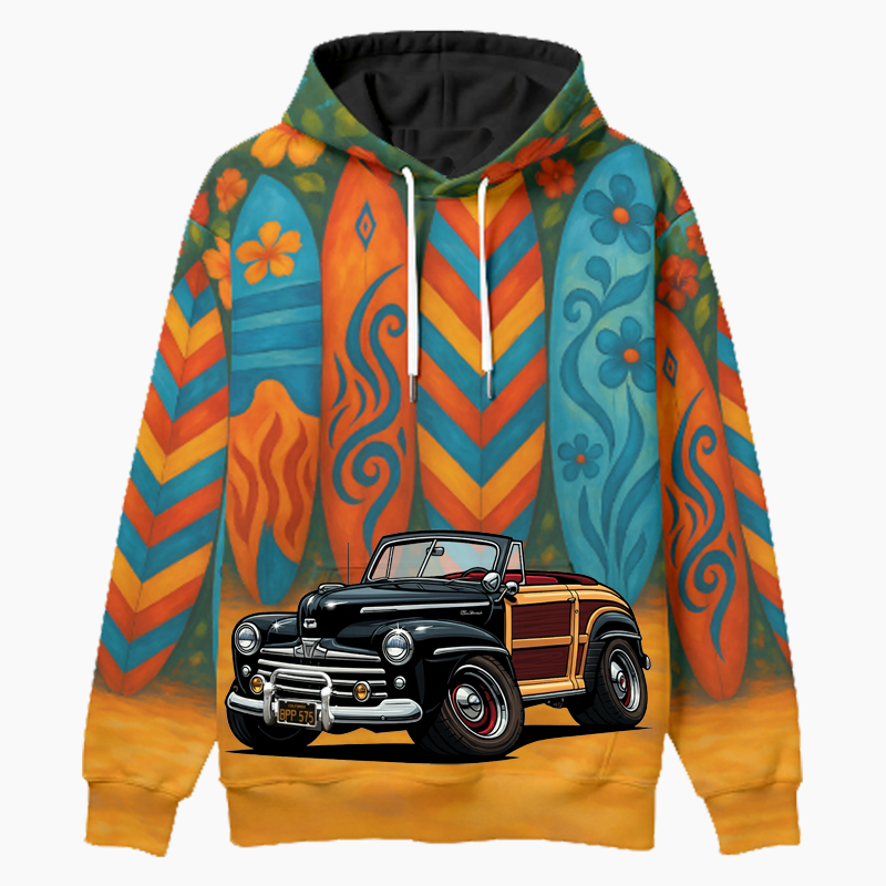BPP575 (CA) Woodie Hoodie - Surfboard