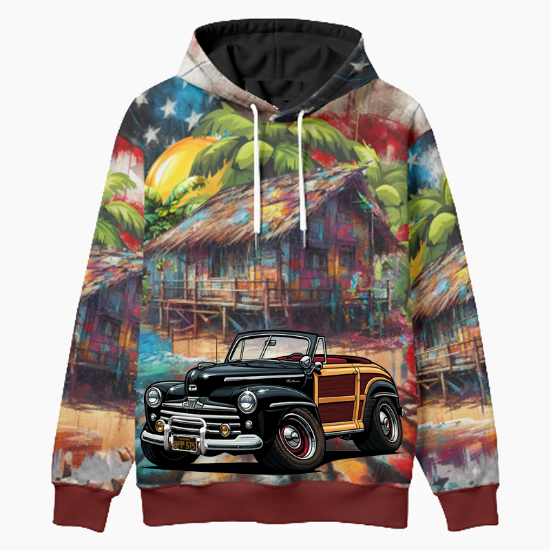 BPP575 (CA) Woodie Hoodie - Patriotic