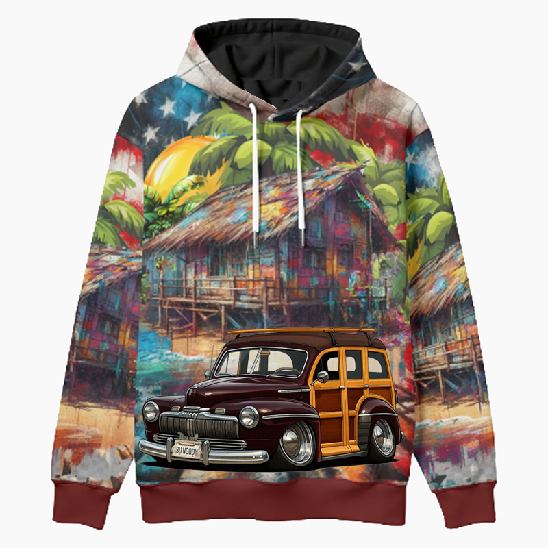 BUWOODY (CA) Woodie Hoodie - Patriotic