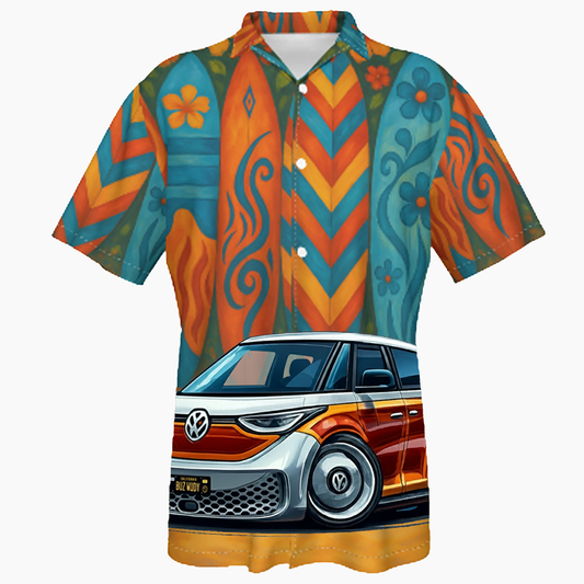 BUZWUDY (CA) Hawaiian Shirt - Surfboard