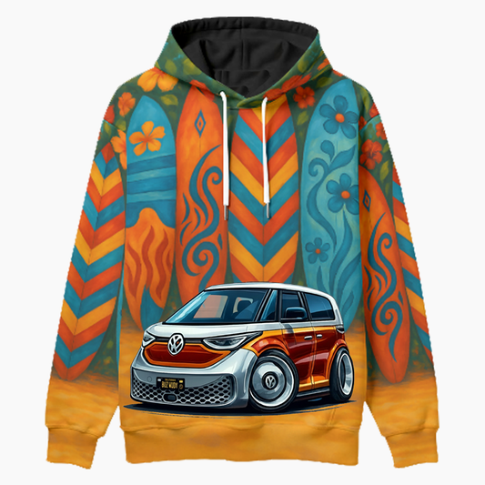 BUZWUDY (CA) Woodie Hoodie - Surfboard