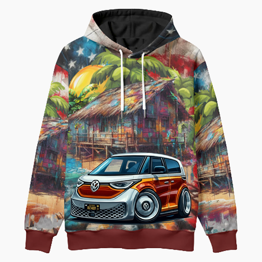 BUZWUDY (CA) Woodie Hoodie - Patriotic