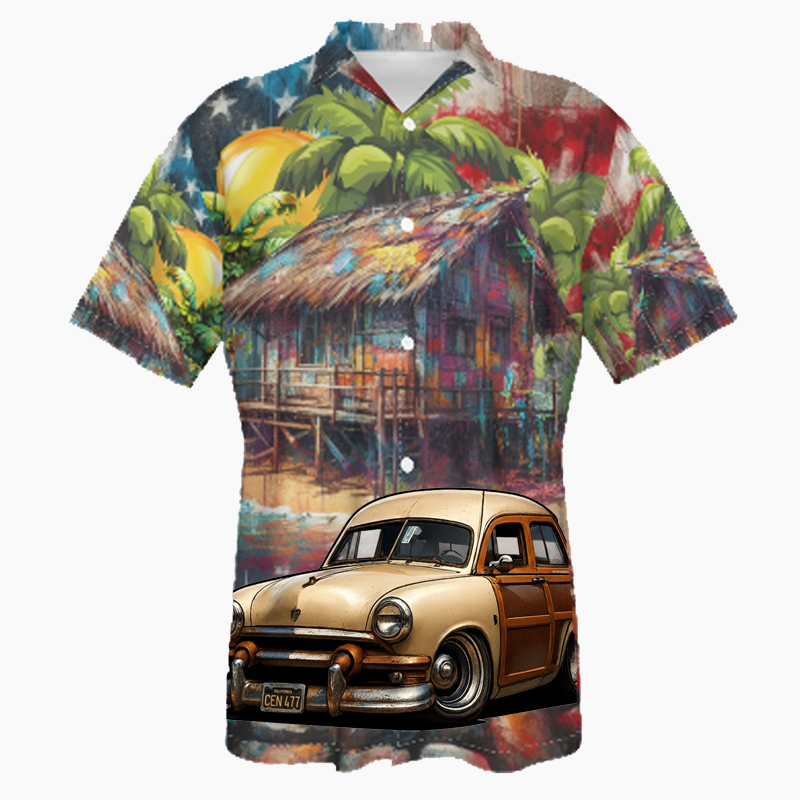 CEN477 (CA) Hawaiian Shirt - Patriotic