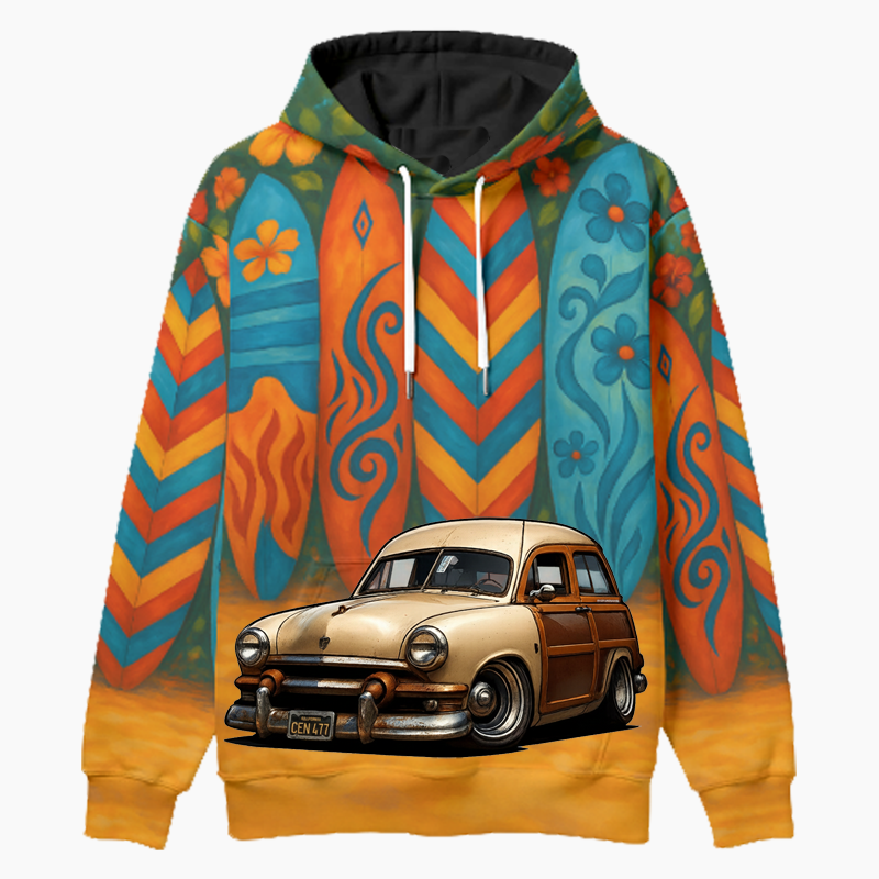 CEN477 (CA) Woodie Hoodie - Surfboard