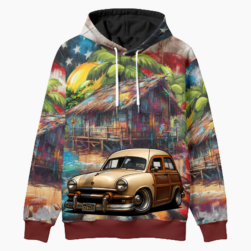 CEN477 (CA) Woodie Hoodie - Patriotic