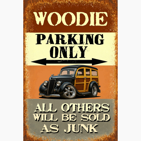 COOPS36 (CA) Sign - Woodie Parking Only II
