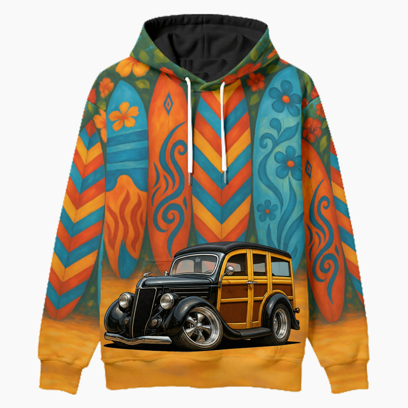 COOPS36 (CA) Woodie Hoodie - Surfboard