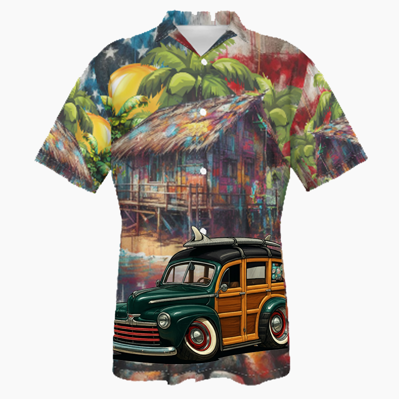 DCFD46 (CA) Hawaiian Shirt - Patriotic