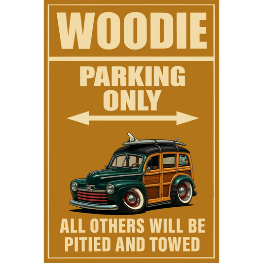 DCFD46 (CA) Sign - Woodie Parking Only