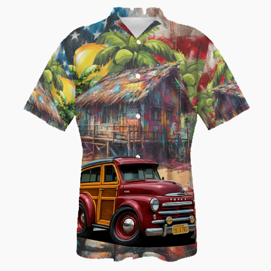 DG3781 (CA) Hawaiian Shirt - Patriotic