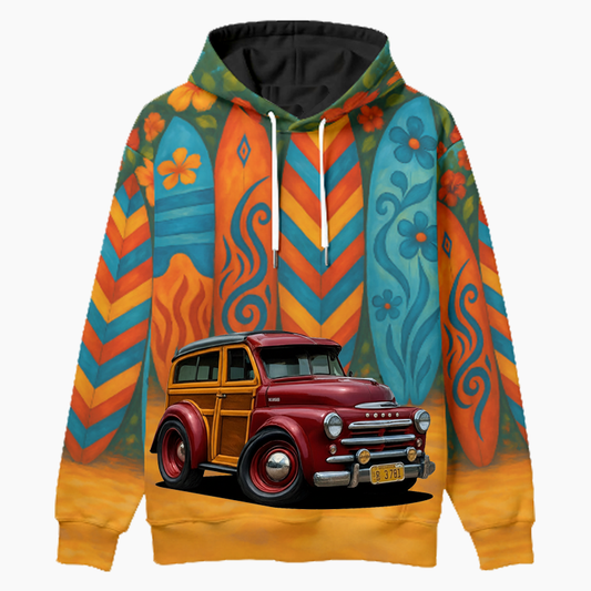 DG3781 (CA) Woodie Hoodie - Surfboard