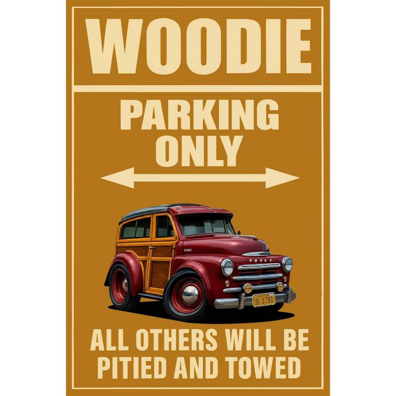 DG3781 (CA) Sign - Woodie Parking Only