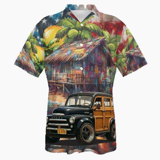 DG3791 (CA) Hawaiian Shirt - Patriotic