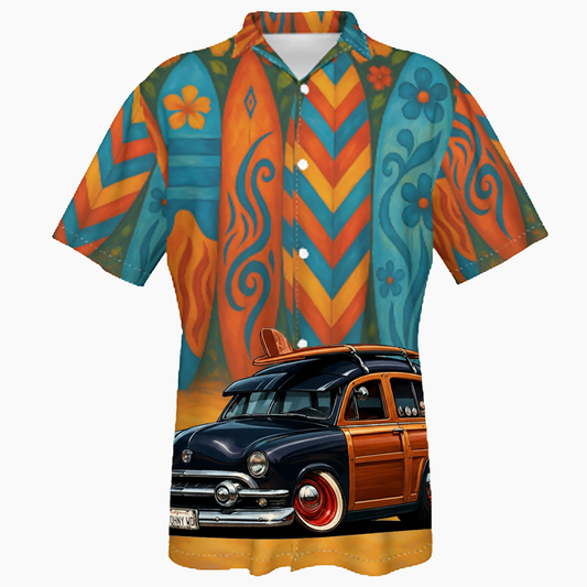 DOHNYWD (CA) Hawaiian Shirt - Surfboard