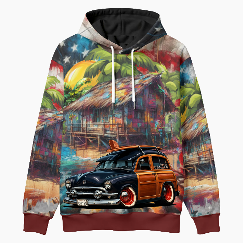 DOHNYWD (CA) Woodie Hoodie - Patriotic