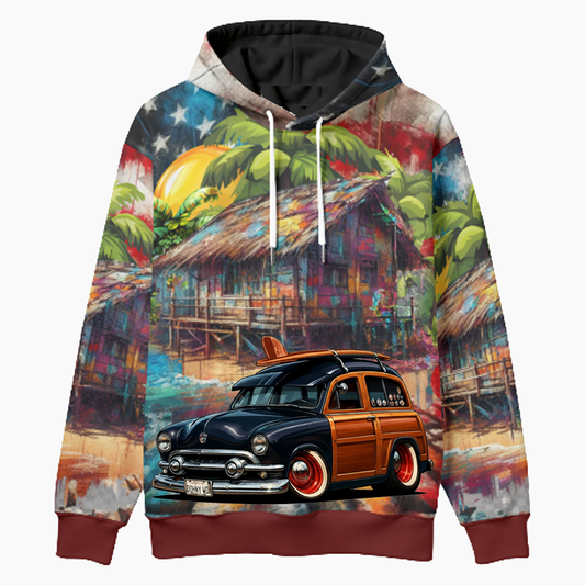 DOHNYWD (CA) Woodie Hoodie - Patriotic