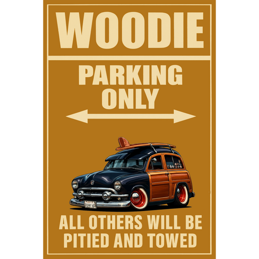 DOHNYWD (CA) Sign - Woodie Parking Only