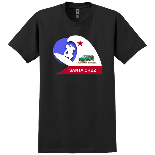 EAK925 (CA) T-Shirt WoW Santa Cruz California Surfer