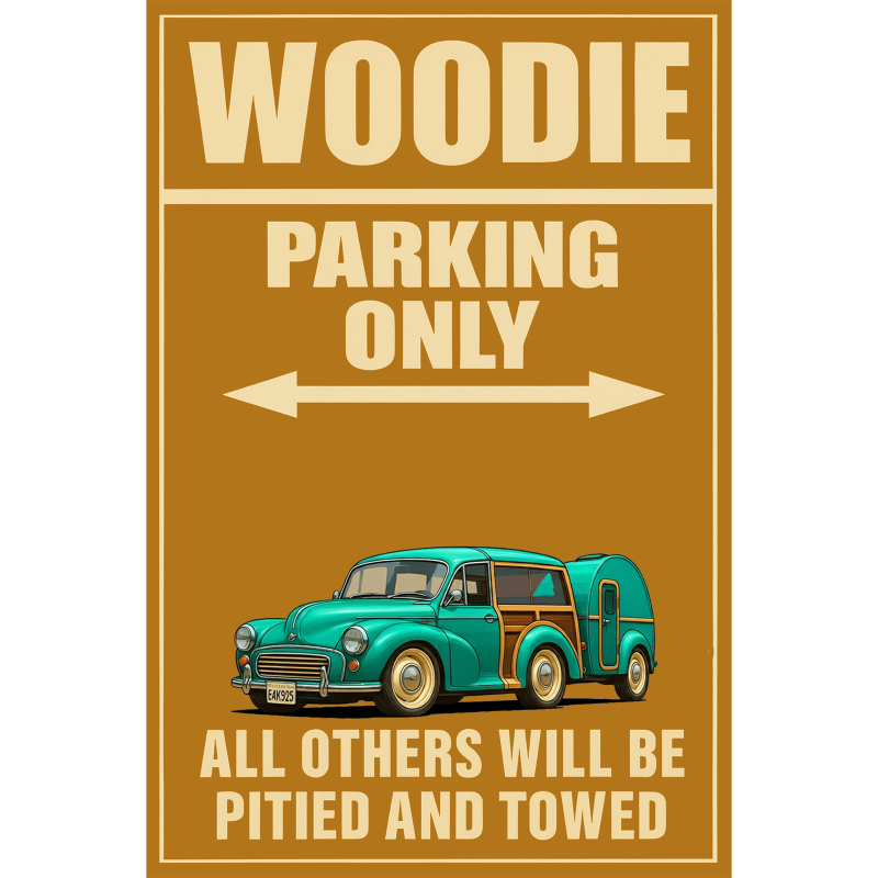 EAK925 (CA) Sign - Woodie Parking Only