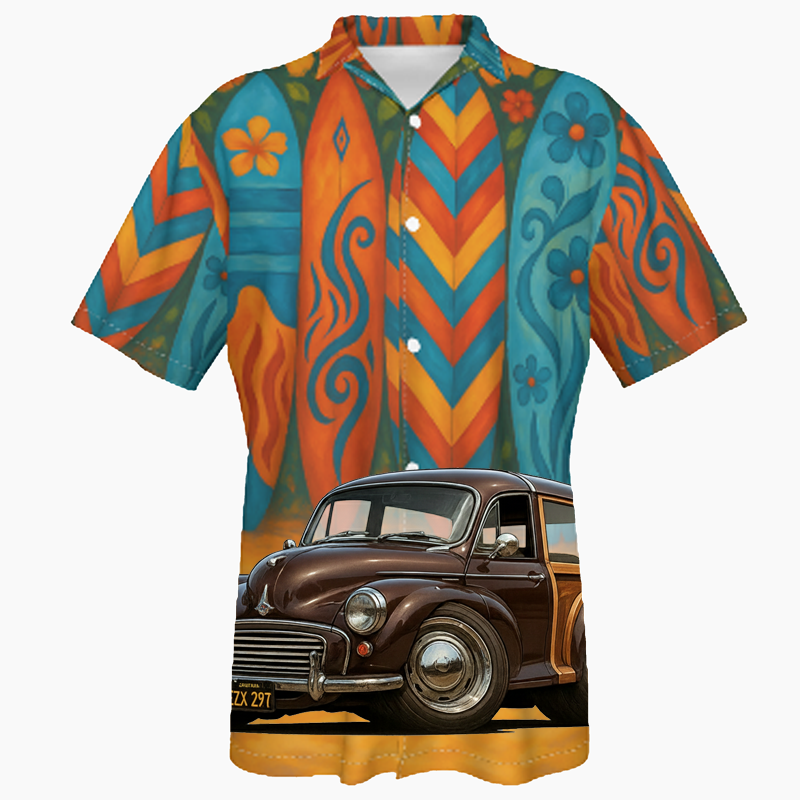 EZX297 (CA) Hawaiian Shirt - Surfboard
