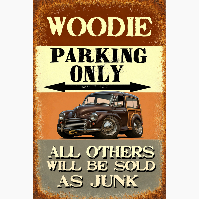 EZX297 (CA) Sign - Woodie Parking Only II