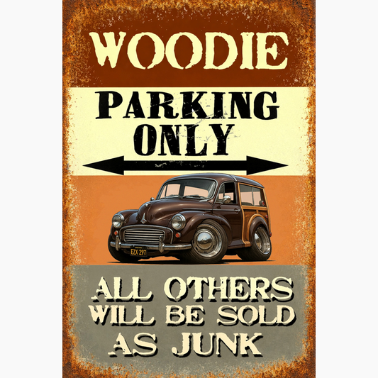 EZX297 (CA) Sign - Woodie Parking Only II