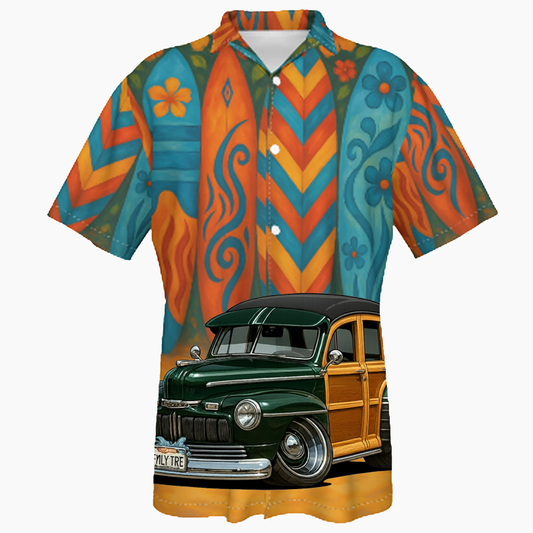 FMLYTRE (CA) Hawaiian Shirt - Surfboard