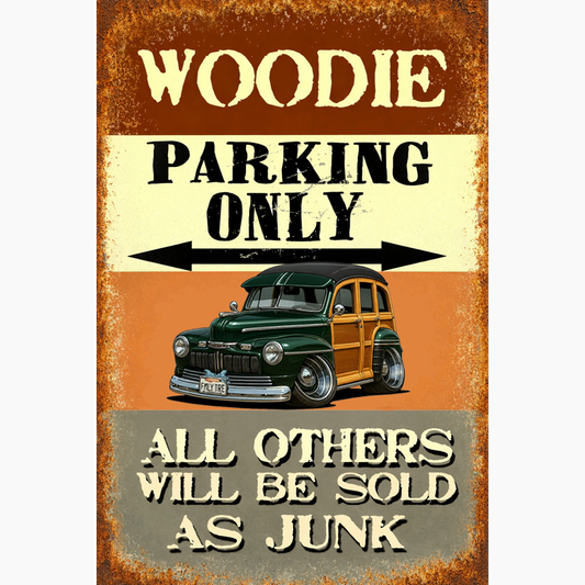 FMLYTRE (CA) Sign - Woodie Parking Only II