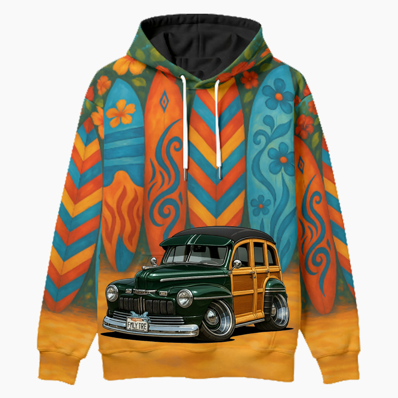 FMLYTRE (CA) Woodie Hoodie - Surfboard