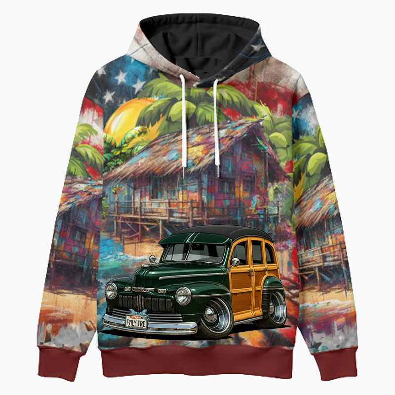 FMLYTRE (CA) Woodie Hoodie - Patriotic