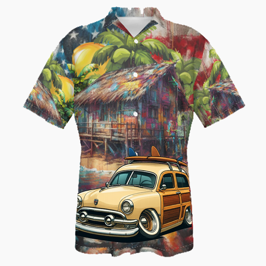 FWOOD51 (CA) Hawaiian Shirt - Patriotic