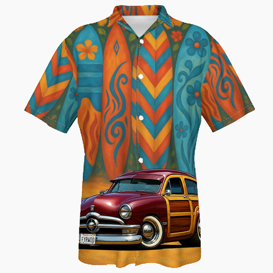 FYRWOD (CA) Hawaiian Shirt - Surfboard