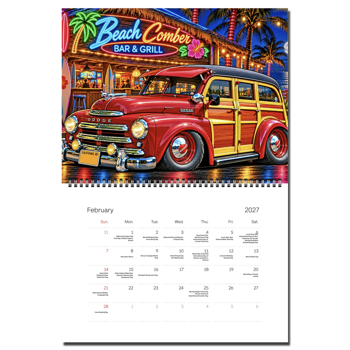 2027 Woodie Calendar