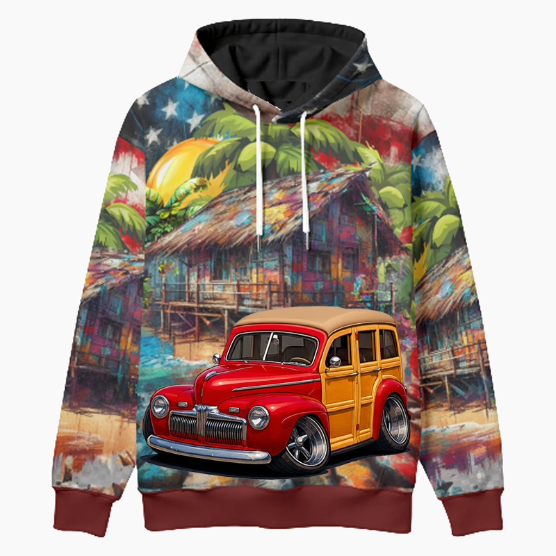 GOTWUD (CA) Woodie Hoodie - Patriotic